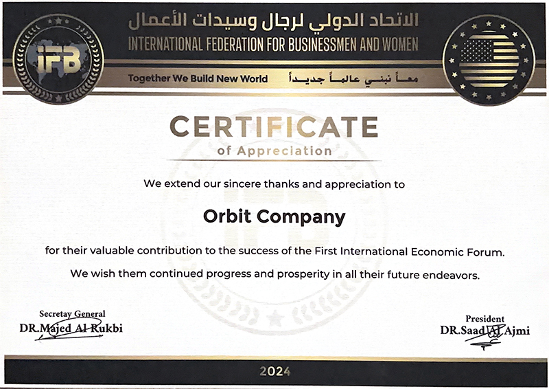 Recommendation letter 08 for Orbit Global